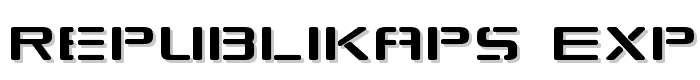 Republikaps Exp font